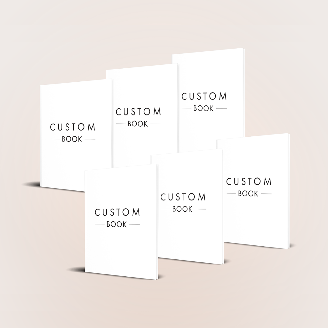 6 x CUSTOM BOOKS